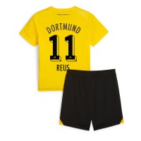 Otroški Nogometni dresi Borussia Dortmund Marco Reus #11 Domači 2023-24 Kratek Rokav (+ Kratke hlače)